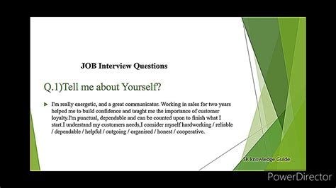 Interview Questions Tell Me About Yourself Best Answer For Fresher