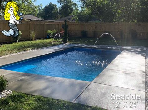 Seaside Rectangle Fiberglass Swimming Pools Tallman Pools