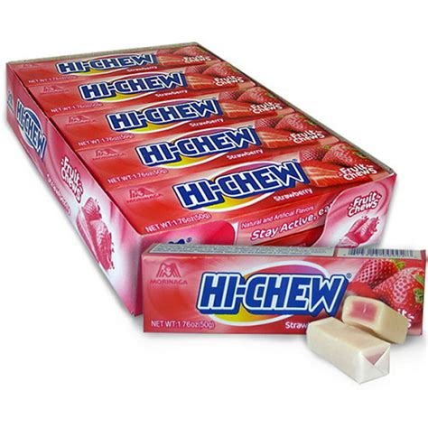 Hi Chew Candy 10ct Strawberry Pack Of 10