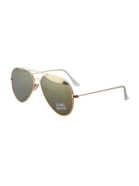 [20 Off] 2021 Golden Full Frame Sunglasses In Golden Zaful