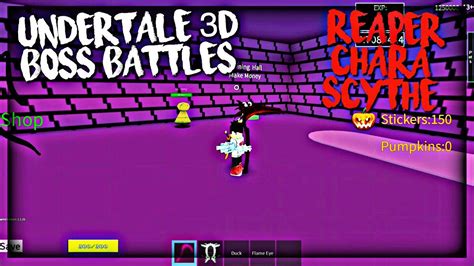 Wait(2) local inputservice=game:getservice(userinputservice) local camera=game. Roblox Undertale 3D Boss Battles: Reaper Chara Scythe - YouTube