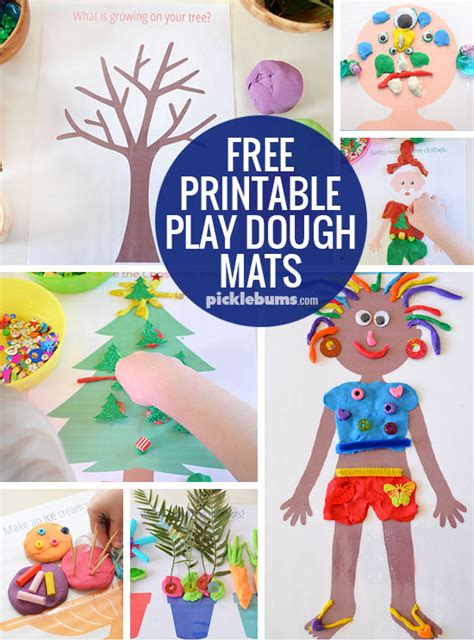 Fabulous Free Printable Play Dough Mats Picklebums