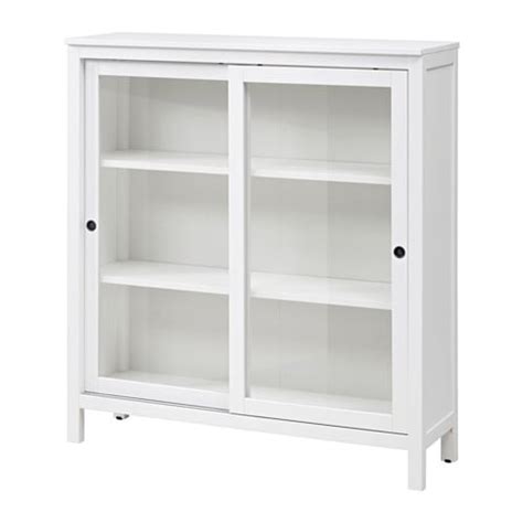 Hemnes Glass Door Cabinet White Stain Ikea