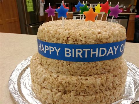Happy Birthday Rice Krispie Treats Annabell Corrigan