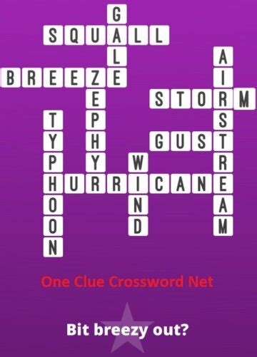 Bit Breezy Out Bonus Puzzle Get Answers For One Clue Crossword Now