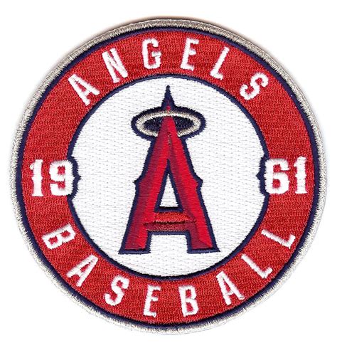Los Angeles Angels Baseball 1961 A W Halo Sleeve Patch The Emblem