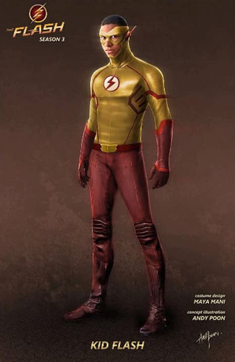 ‘the Flash Original Concept Art Revealed For Kid Flash The Rival
