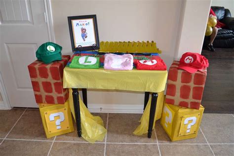 Super Mario Brothers Birthday Party Ideas Photo 7 Of 22 Catch My Party