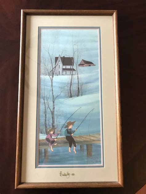 P Buckley Moss Limited Edition Framed Lithograph Print 1988 Etsy