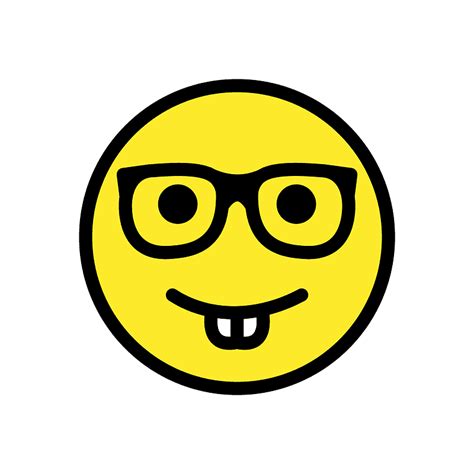 Nerd Face Emoji Clipart Free Download Transparent Png Creazilla