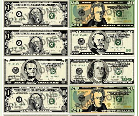 fake 1000 dollar bill printable beautiful free printable play money