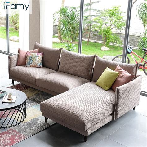 Living Room Furniture L Shape 7 Seater Modern Sofa Set Foshan Ifamy