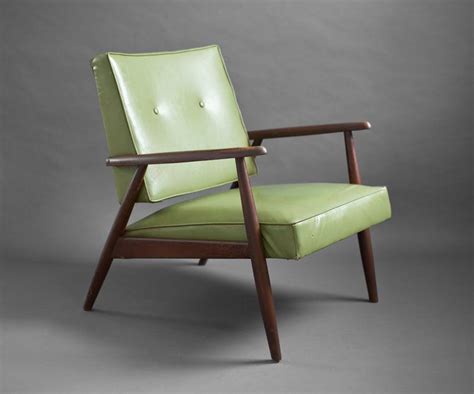 Mid Century Wood Lounge Chair Modern Side Green Retro Eames Mid