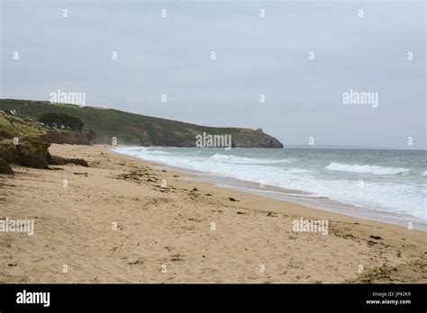Praa Sands Beach In Cornwalluk Stock Photo Alamy