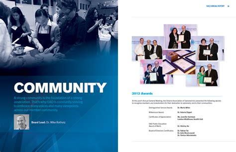 Jangan abaikan mata sepasang sahaja. Ontario Association of Optometrists Annual Report on Behance