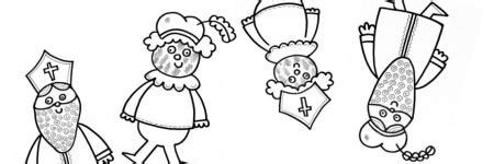 Sinterklaas Pietenhuis knutselen kleurplaten sinterklaas sintenpiet