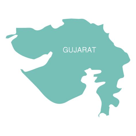 Gujarat State Map Png Image Download As Svg Vector Transparent Png