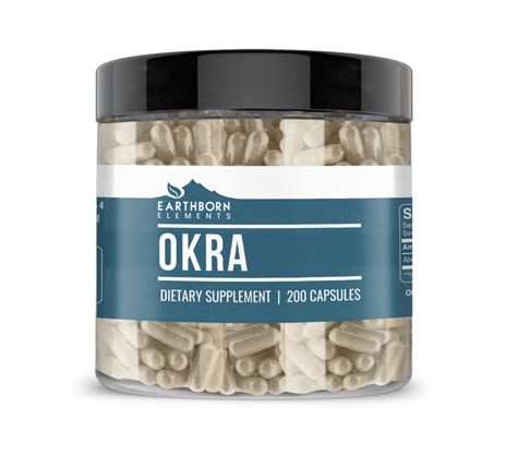 Okra Extract Capsules Earthborn Elements