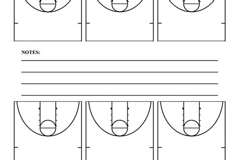 Basketball Half Court Diagram Printable