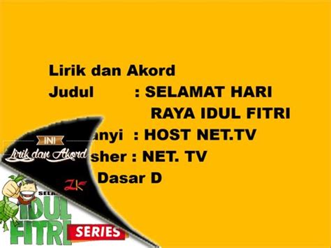 Hari untuk kita bersuka ria. Selamat Hari Raya Idul Fitri 1436 Hijriyah - HOST NET.TV ...