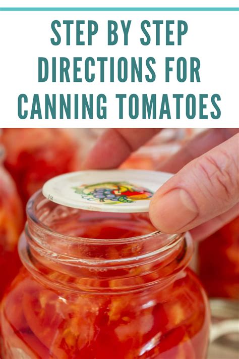 Step By Step Directions For Preserving Tomatoes By Canning With A Hot