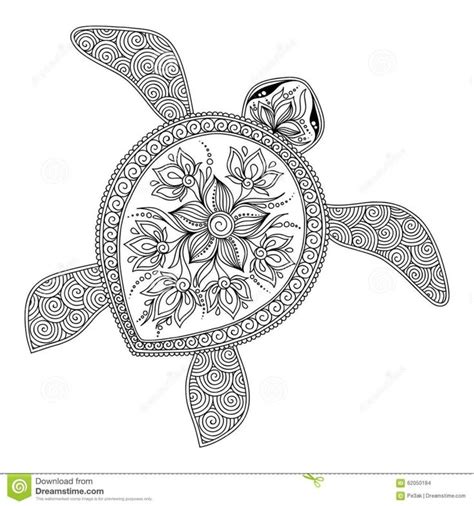 Sea Turtle Mandala Coloring Pages For Adults Coloring Pages