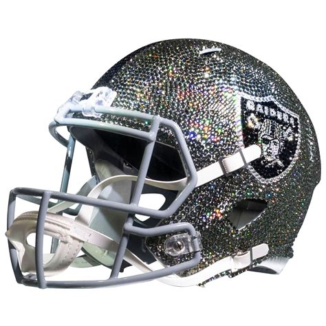 Las Vegas Raiders Swarovski Crystal Large Football Helmet