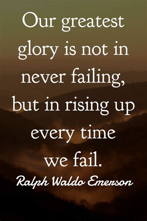 Ralph Waldo Emerson Quotation Failure Inspiration Inspirational