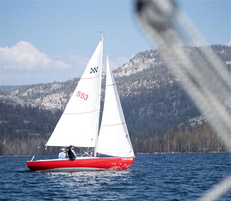 Racing Our Victory 21 On Huntington Lake For The 68th Annual High