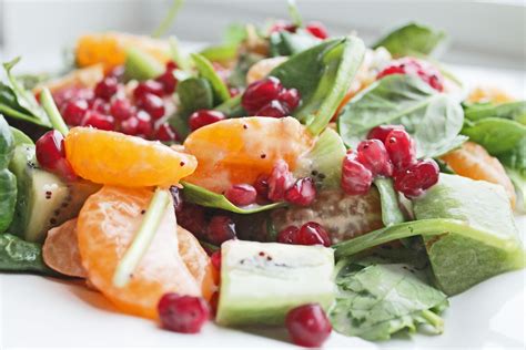 Healthy Salad Recipe With Fruits And Spinach Clean