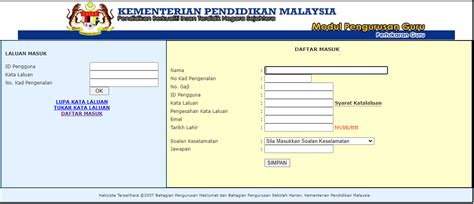 We found that apps.moe.gov.my is poorly 'socialized' in respect to any social network. Tarikh PERMOHONAN EGTukar - KPM 2021 - My Pendidik
