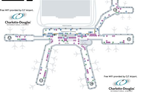 Charlotte Airport Map American Airlines Maps Model Online