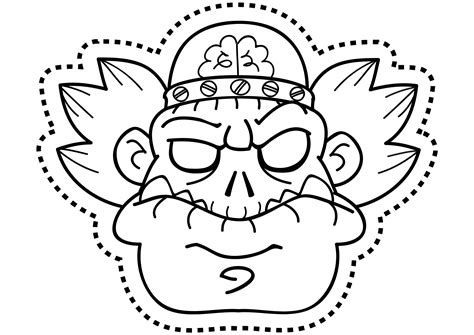 Dibujos de máscaras de Carnaval para imprimir y pintar | Colorear imágenes