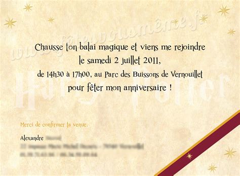 Invitation harry potter a imprimer my little day le blog. Anniversaire enfant - Harry Potter | Harry Potter ...