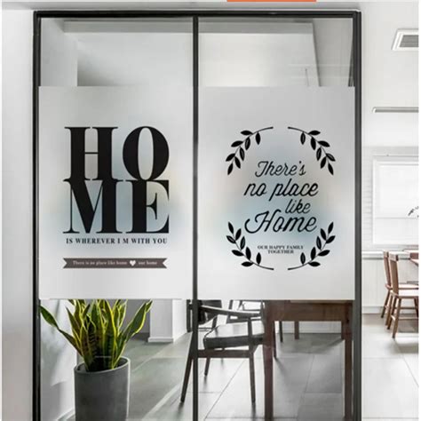 Window Glass Stickers Nordic Warm Decoration Frosted Glass Film Door Bathroom Office Restaurant