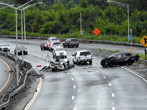 Chain Reaction Crash On The Van Wyck Expressway In Queens Leaves One