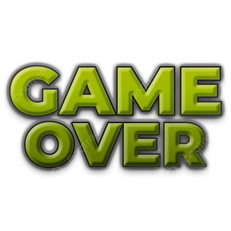 Game Over Png Picture Game Over Word Effect Transparent Background