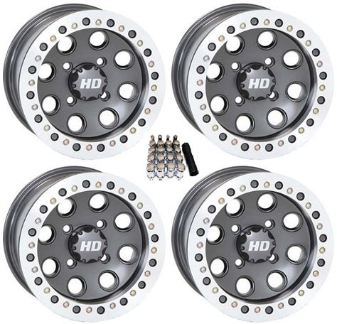 Sti Hd Beadlock Utv Wheelsrims Slik Kote 14 Polaris Rzr 1000 Xp 4