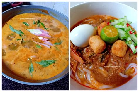 Tantangan baru buat yang doyan jajan tapi kini tuang kuah laksa, ayam suwir, dan udang. Penggemar Laksa. Ni resepi yang paling mudah untuk kuah ...