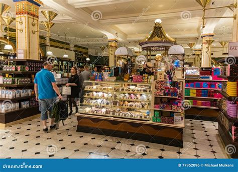 Harrods Department Store Interior In London Editorial Photo Image Of