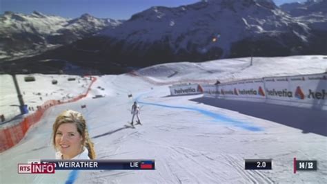 12h45 Ski Alpin Lara Gut Termine 6ème Dune Descente De St Moritz