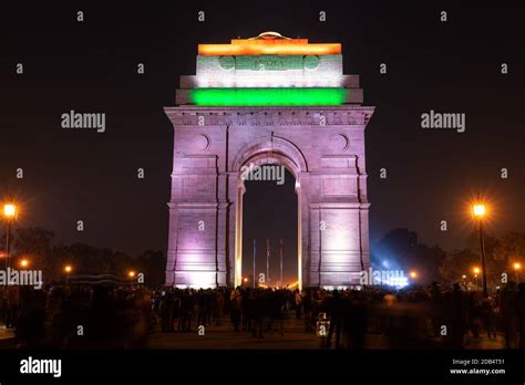 India Gate At Night New Delhi Hi Res Stock Photography And Images Alamy