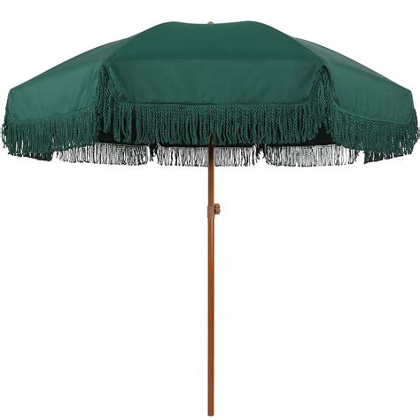 Buy Ammsun 7ft Patio Umbrella With Fringe Outdoor Tassel Umbrella Upf50