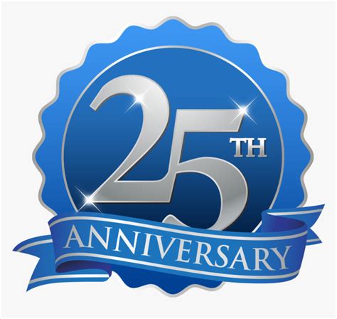 最新 Silver Jubilee 25th Wedding Anniversary Logo Png 336208