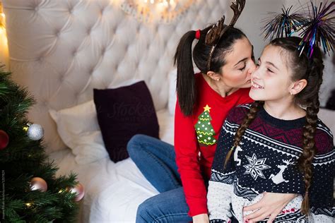 Happy Sisters In A Christmas Mood By Stocksy Contributor Jovana Rikalo Stocksy