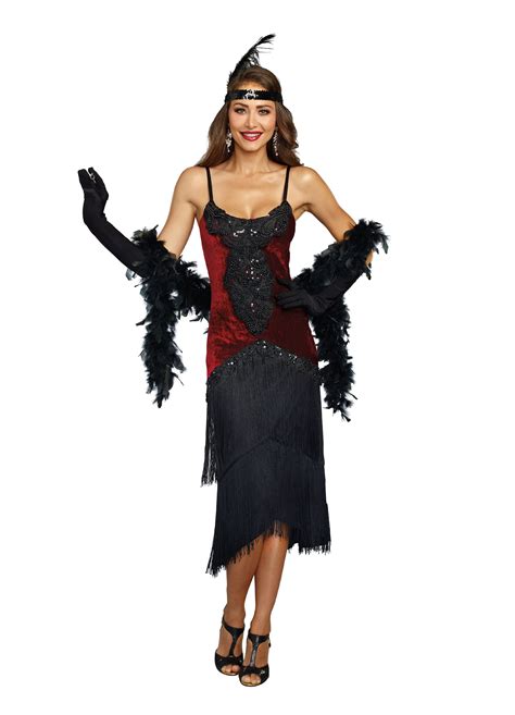 Dreamgirl Womens Luxe Million Dollar Baby Flapper Costume Dress