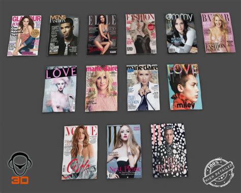 Magazines Collection 3d Cgtrader