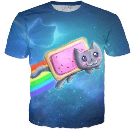 Nyan Cat Nyan Cat Mens Tshirts Mens Graphic Tshirt