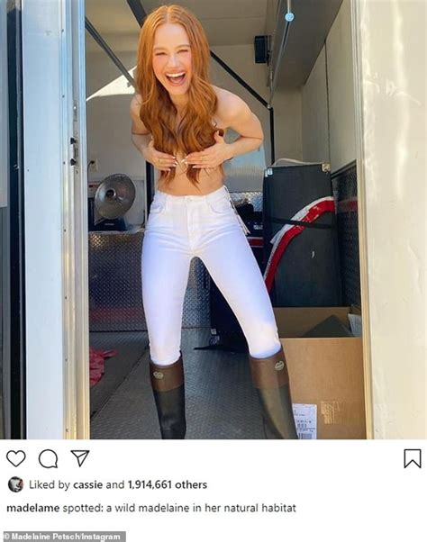 Madelaine Petsch Goes Topless In Latest Snap As She Uses Her Red