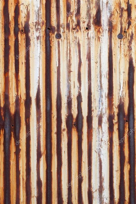 Rusted Corrugated Metal Wall — Stock Photo © Akiyoko74 26745357